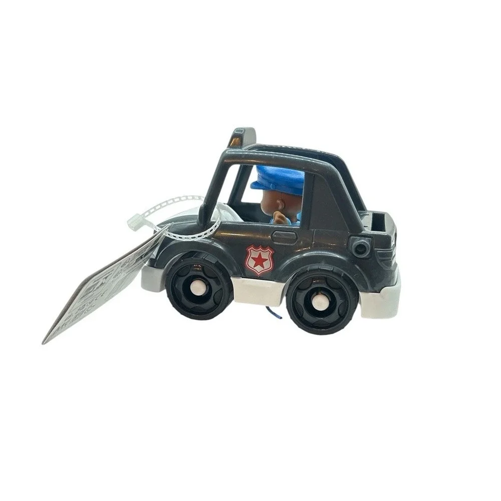 Fisher-Price Little People Police Car, Push-Along Toy Vehicle & Figure NEW